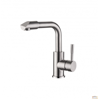 Зображення Змішувач для умивальника LEDEME LM 71198-4 нержав. купити в procom.ua