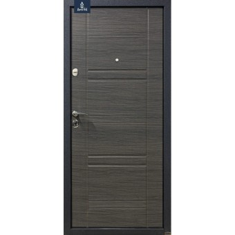 Зображення Двері метал. БЦ 132 Чорний муар/Венге сірий гориз. 1200 ліва купити в procom.ua