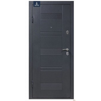 Зображення Двері метал. БЦ 132 чорний муар/ венге гориз сер 860 мм ліва купити в procom.ua