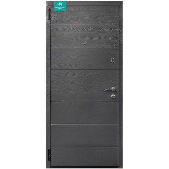 Изображение Дверь метал. ПК 202 Дуб грифель/Дуб пломб 860 левая купить в procom.ua