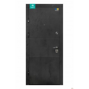 Изображение Дверь метал. ПК 560 Оксид черный/Оксид светлый 860 Левая купить в procom.ua