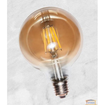 Изображение Лампа Эдисона G95 LED c сапфировой нитью 6W Amber 4000K купить в procom.ua - изображение 1