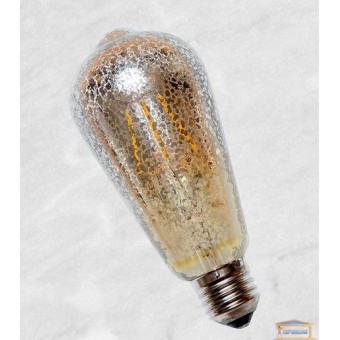 Изображение Лампа Эдисона ST-64 LED с сапфировой нитью 4W Flash Sliver купить в procom.ua