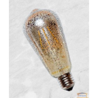 Зображення Лампа Едісона ST-64 LED із сапфіровою ниткою 6W Flash Sliver купити в procom.ua