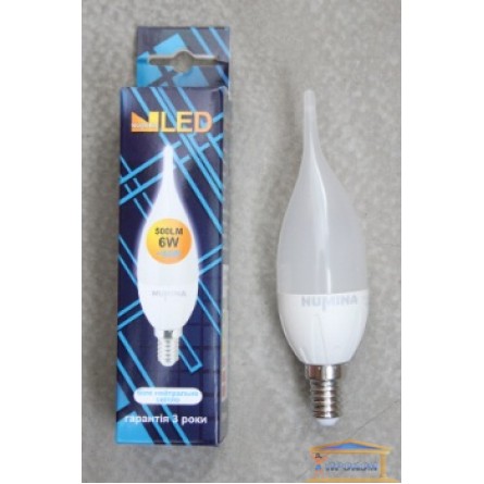 Зображення Лампа світлодіодна YY C30 6w E14 4000K (свічка на вітрі) купити в procom.ua - зображення 1