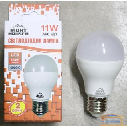 Зображення Лампа LED Right Hausen A60 11W E27 4000K (HN-151010) купити в procom.ua - зображення 1