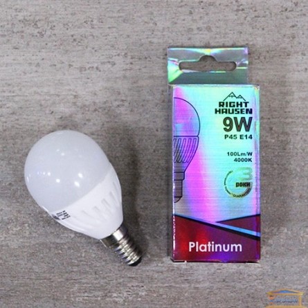 Зображення Лампа LED Right Hausen Platinum G-45 9w E14 4000К HN-285030 купити в procom.ua - зображення 1