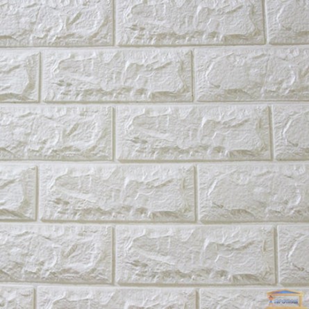 Изображение Панель стеновая 3D 700*770*7мм Белый (кирпич) купить в procom.ua - изображение 1