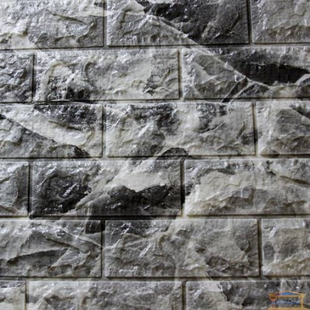 Изображение Панель стеновая 3D 700*770*7мм Мрамор черный (кирпич) купить в procom.ua - изображение 1