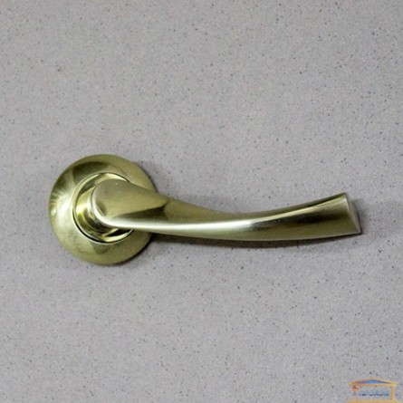 Изображение Ручка дверная Kedr R10.023 SB/PB (матовое золото/золото) купить в procom.ua - изображение 1