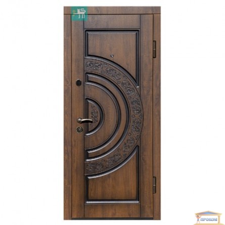 Изображение Дверь входная металлическая ПВ 82 прав. 860 мм дуб тем.патин купить в procom.ua - изображение 1