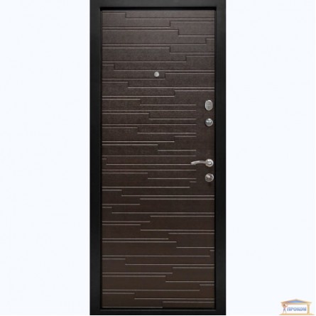 Изображение Дверь входная металлическая ПК 66 правая 860мм венге горизонт темный купить в procom.ua - изображение 2