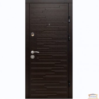 Изображение Дверь входная металлическая ПК 66 правая 860мм венге горизонт темный купить в procom.ua