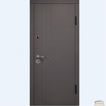 Зображення Двері метал. ПО 97 права 860мм софт сірий темний купити в procom.ua - зображення 1