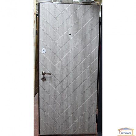 Изображение Дверь метал. Элит 140 Паркет 960 Дуб грей левая купить в procom.ua - изображение 2