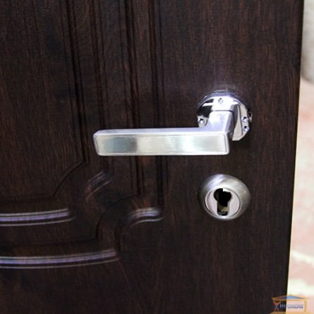 Изображение Дверь входная металлическая ПБ 01 левая 860 мм орех коньячный купить в procom.ua - изображение 2