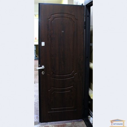 Изображение Дверь входная металлическая ПБ 01 левая 860 мм орех коньячный купить в procom.ua - изображение 4
