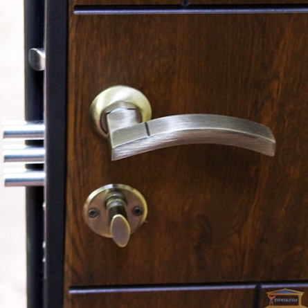 Изображение Дверь входная металлическая ПВ 157 V левая 860мм дуб тем.пат/дуб темн.пати купить в procom.ua - изображение 3