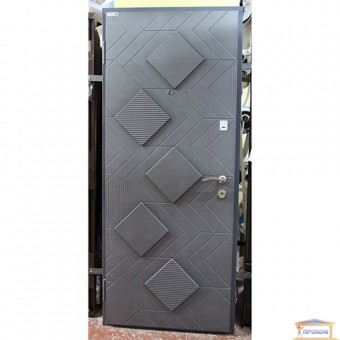 Изображение Дверь метал. Элит Рубин 870 серый металик левая купить в procom.ua