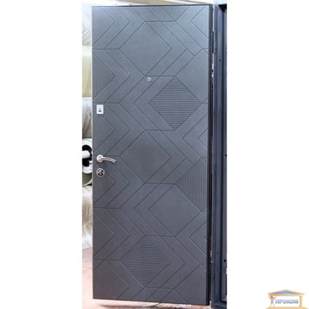 Изображение Дверь метал. Элит Рубин 870 серый металик левая купить в procom.ua - изображение 2