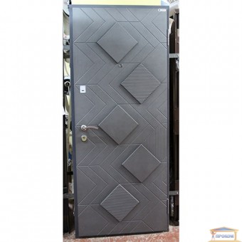 Изображение Дверь метал. Элит Рубин 870 серый металик правая купить в procom.ua
