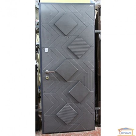 Изображение Дверь метал. Элит Рубин 870 серый металик правая купить в procom.ua - изображение 1