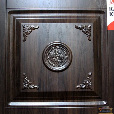Изображение Дверь метал. Комфорт Тбилиси 870мм темный орех/дуб бел. прав купить в procom.ua - изображение 5