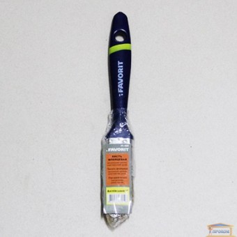 Зображення Пензель флейц Англійська ручка пластик 1" Фаворит 01-020 купити в procom.ua