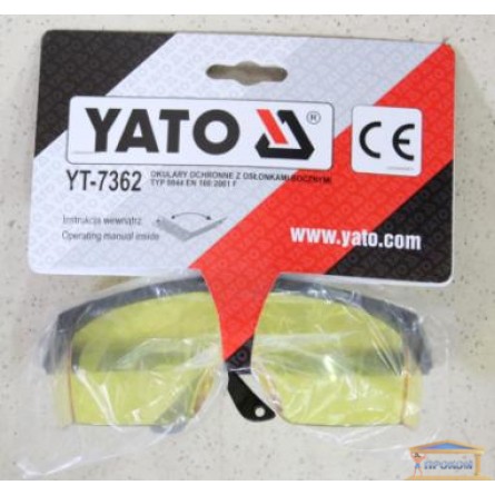Изображение Очки защитные открытые желтые на оправе YT-7362 купить в procom.ua - изображение 1