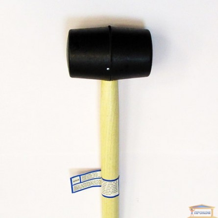 Изображение Молоток резиновый с деревянной ручкой, d-55mm 33650 купить в procom.ua - изображение 2