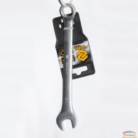 Изображение Ключ рожково-накидной М 15мм Cr-V 51680 купить в procom.ua - изображение 1
