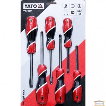 Зображення Набір викруток YATO, плоский шліц Philips YT-25965 купити в procom.ua