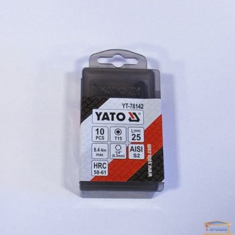 Зображення Насадка на викрутку YATO Т15квадрат. L = 25мм YT-78142 купити в procom.ua