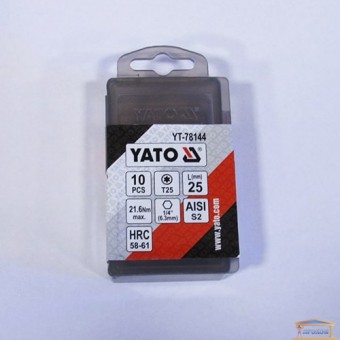 Зображення Насадка на викрутку YATO Т25квадрат. L = 25мм YT-78144 купити в procom.ua