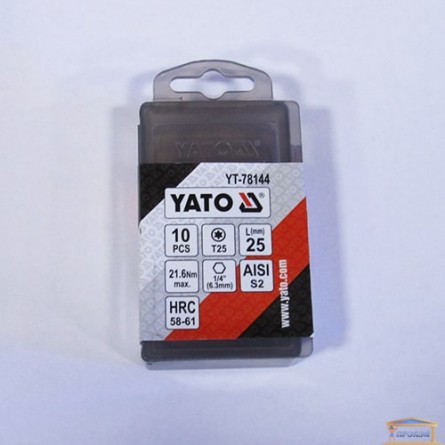 Зображення Насадка на викрутку YATO Т25квадрат. L = 25мм YT-78144 купити в procom.ua - зображення 1