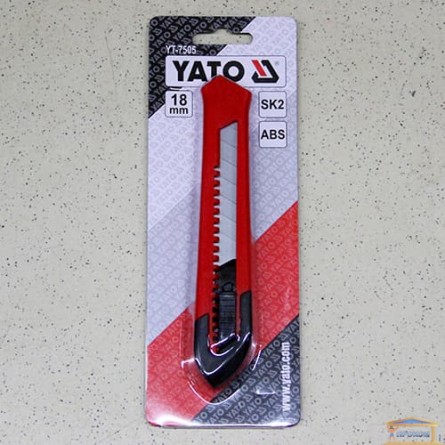 Изображение Нож с выдвижным лезвием 18мм  YT-7505 купить в procom.ua - изображение 1