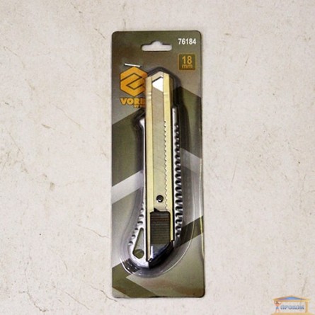 Изображение Нож с выдвижным лезвием VOREL 18мм 76184 купить в procom.ua - изображение 1