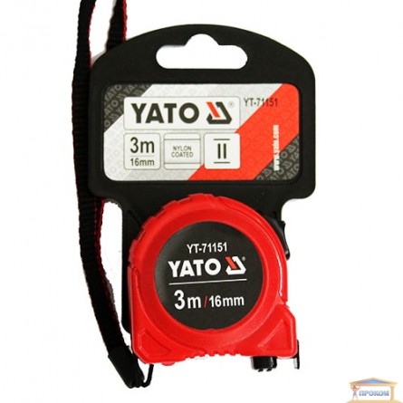 Изображение Рулетка YATO 16мм, 3м  YT-71151 купить в procom.ua - изображение 1