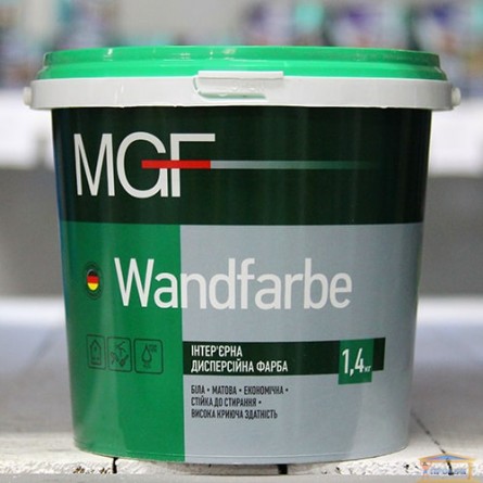 Изображение Краска водоэмульсионная матовая  М-1а  MGF 1 л купить в procom.ua - изображение 1
