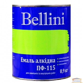 Зображення Емаль Белліні ПФ-115 світло-блакитна 0,9 кг купити в procom.ua