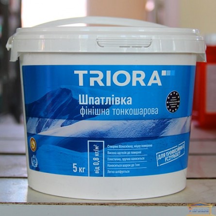 Изображение Шпатлевка Триора финишная тонкослойная 5кг купить в procom.ua - изображение 1
