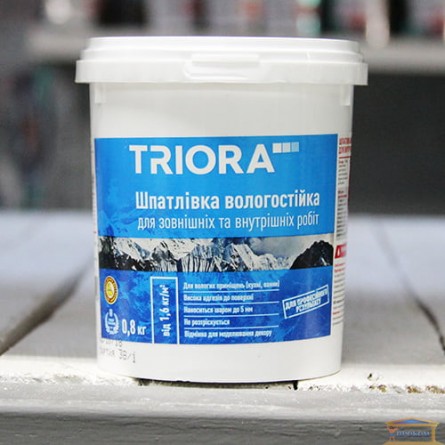 Изображение Шпатлевка Триора акриловая влагостойкая 0,8кг купить в procom.ua - изображение 1