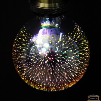 Зображення Лампа дизайнерська LED G95-3DB-HTD*H146 3w RGB-3D купити в procom.ua
