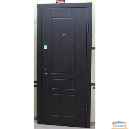 Изображение Дверь входная металлическая ПК 59 правая 860 мм венге структурный купить в procom.ua - изображение 1