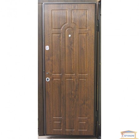 Изображение Дверь входная металлическая ПО 60 левая 860 мм дуб золотой купить в procom.ua - изображение 2