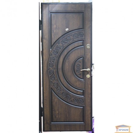 Изображение Дверь входная металлическая ПВ 82 прав. 860 мм дуб тем.патин купить в procom.ua - изображение 3