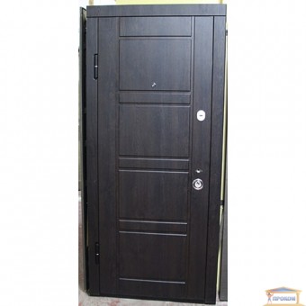 Изображение Дверь входная металлическая ПК 09 левая 860 мм венге структ/дуб беленый купить в procom.ua