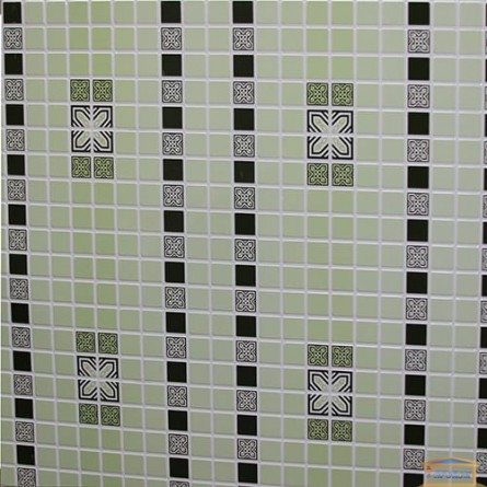 Зображення ПВХ панель Мозаїка Орнамент зелений 956 * 480 мм купити в procom.ua - зображення 1