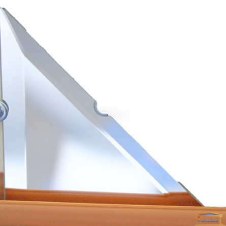 Изображение Декор треугольн. зеркальн 106*106 серебро купить в procom.ua - изображение 1
