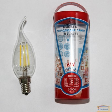 Изображение Лампа LED Right Hausen Filament СВ на ветру 6W E14 4000K (HN-264030) купить в procom.ua - изображение 1